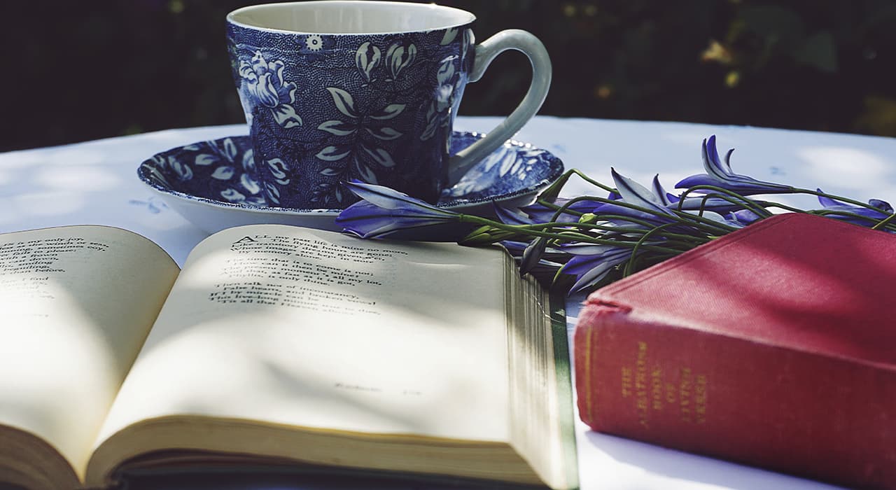 book and cup